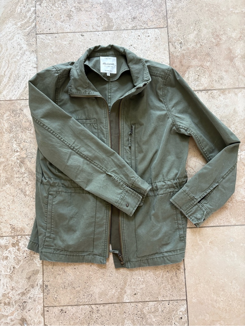 Madewell women’s Olive Utility Jacket - Lightweight Field Coat